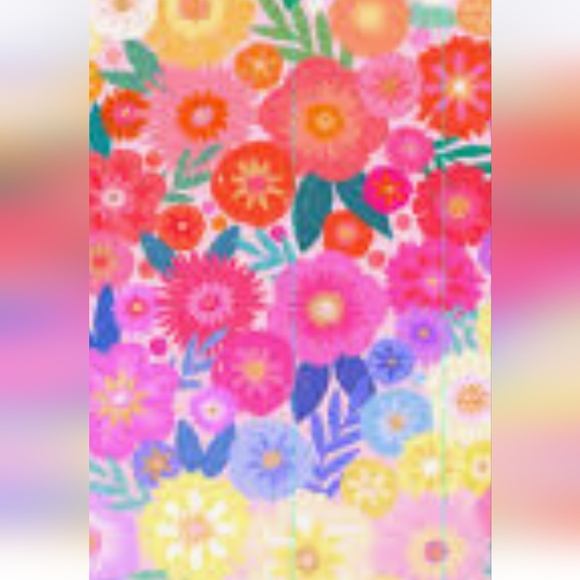 NWT little sleepies rainbow blooms womens pajama pants medium - Picture 4 of 4